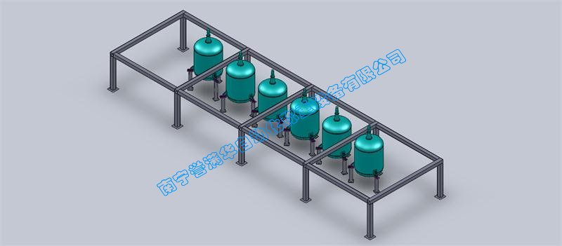 南寧譽滿華液體肥料反應釜稱重配料系統(tǒng)