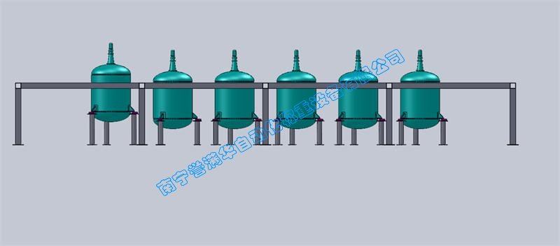 南寧譽滿華液體肥料反應釜稱重配料系統(tǒng)